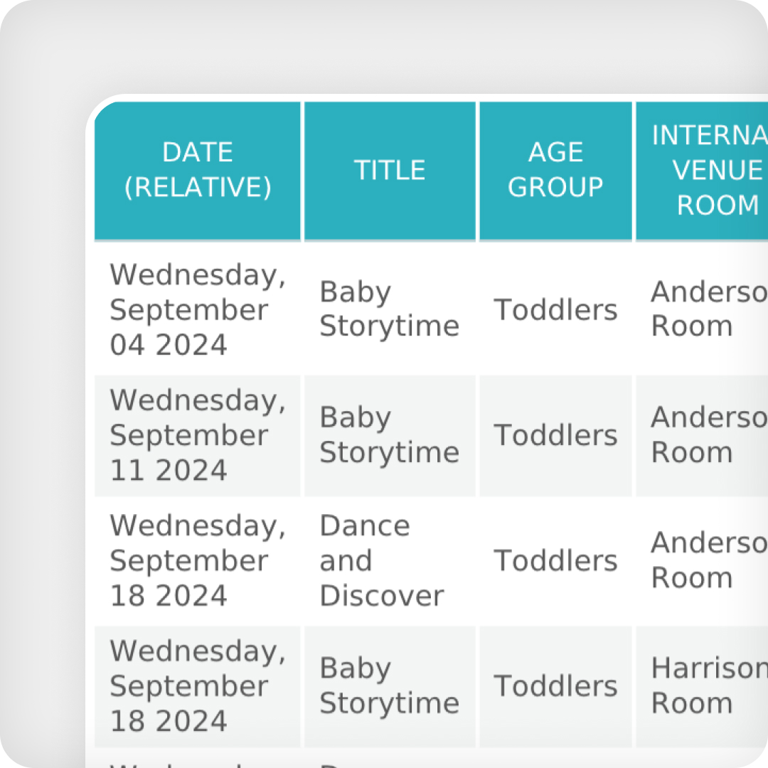 Image of featured events on the connect mobile app