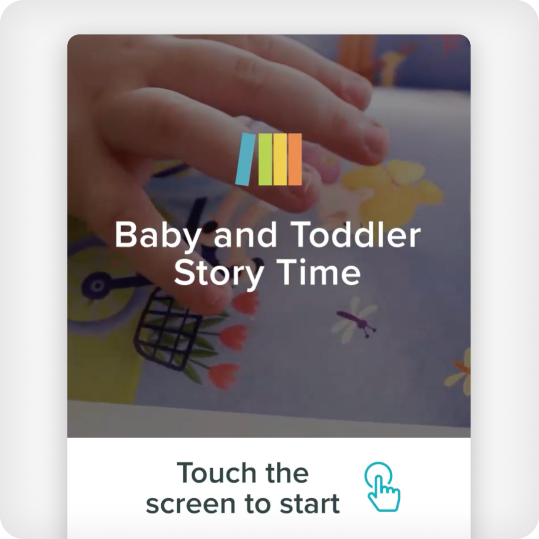 image of a interact screensaver showcasing an upcoming event
