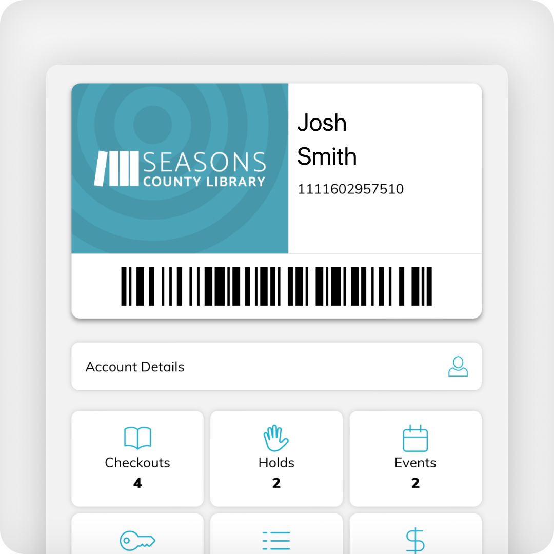 image of a customer account screen on interact